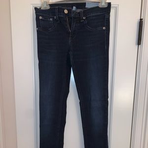 Rag & bone dark wash jeans (low to mid rise)